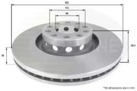 Comline ADC1435V Диск гальмівний Comline ADC1435V Диск гальмівний