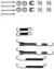 Ferodo FBA222 Монтажний комплект гальмівних колодок Ferodo FBA222 Монтажний комплект гальмівних колодок