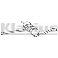 Klarius 240858 Середній глушник вихлопних газів Klarius 240858 Середній глушник вихлопних газів