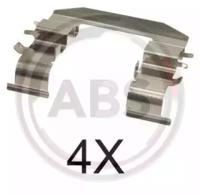 A.B.S. 1708Q Комплект монтажный дисковых тормозных колодок A.B.S. 1708Q Комплект монтажный дисковых тормозных колодок