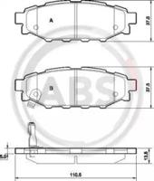 A.B.S. 37499 Brake pads