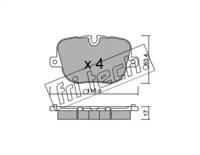Fri.Tech. 854.0 Brake pads