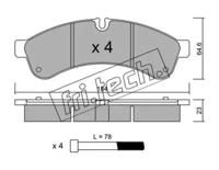 Fri.Tech. 868.0 Колодки гальмівні Fri.Tech. 868.0 Колодки гальмівні
