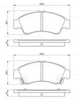 Bosch 0 986 461 126 Brake pads