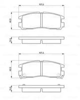 Bosch 0 986 461 145 Колодки тормозные