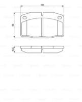 Bosch 0 986 465 141 Brake pads