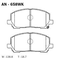 Akebono AN658WK Колодки гальмівні