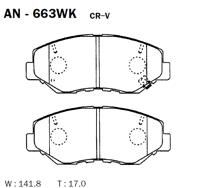 Akebono AN663WK Колодки гальмівні