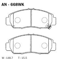 Akebono AN668WK Колодки гальмівні