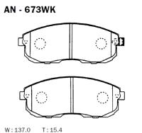 Akebono AN673WK Колодки гальмівні