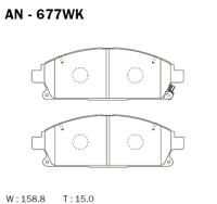 Akebono AN677WK Колодки гальмівні