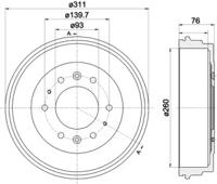 Mintex MBD335 Барабан тормозной