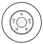 Borg & Beck BBD4808 Brake disc