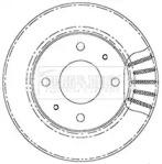 Borg & Beck BBD5007 Brake disc