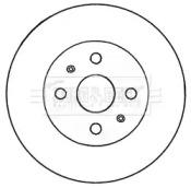 Borg & Beck BBD5182 Диск тормозной