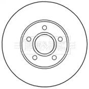 Borg & Beck BBD5244 Brake disc