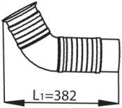 Dinex 53254 Випускна труба відпрацьованих газів Dinex 53254 Випускна труба відпрацьованих газів