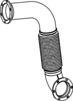 Dinex 54212 Випускна труба відпрацьованих газів Dinex 54212 Випускна труба відпрацьованих газів