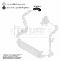 Borg & Beck BTH1564 Патрубок интеркулера