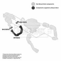 Borg & Beck BTH1613 Патрубок інтеркулера