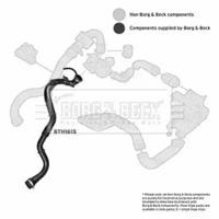 Borg & Beck BTH1615 Патрубок інтеркулера