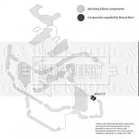 Borg & Beck BTH1717 Патрубок інтеркулера Borg & Beck BTH1717 Патрубок інтеркулера