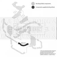 Borg & Beck BTH1721 Патрубок інтеркулера