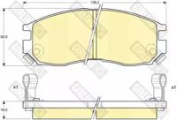 Girling 6111289 Колодки тормозные