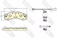 Girling 6121095 Колодки гальмівні