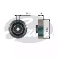 Gates T36278 Ролик натяжний ременя поліклинового