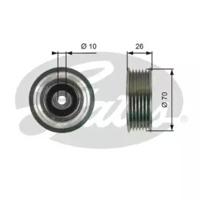 Gates T36750 Ролик натяжний ременя поліклинового