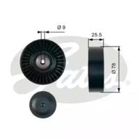 Gates T38087 Ролик натяжний ременя поліклинового