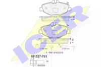 Icer 181527-701 Колодки тормозные