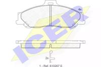Icer 181580 Колодки гальмівні Icer 181580 Колодки гальмівні