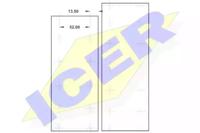 Icer 21 5742 00 Колодки гальмівні