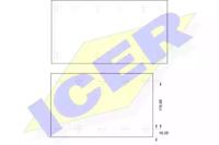 Icer 21 7900 00 Колодки гальмівні