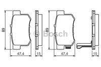 Bosch 0 986 461 006 Brake pads