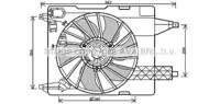 Ava RT7539 Вентилятор охолодження двигуна Ava RT7539 Вентилятор охолодження двигуна