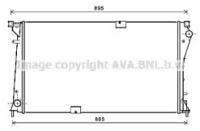 Ava RTA2490 Радіатор охолодження двигуна Ava RTA2490 Радіатор охолодження двигуна