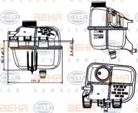 Hella 8MA 376 737-221 Reservoir assy coolant Hella 8MA 376 737-221 Reservoir assy coolant