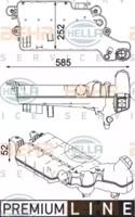 Hella 8MA 376 750-611 Reservoir assy coolant