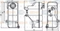 Hella 8MA 376 755-191 Reservoir assy coolant Hella 8MA 376 755-191 Reservoir assy coolant