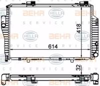 Hella 8MK 376 701-714 Радіатор охолодження двигуна Hella 8MK 376 701-714 Радіатор охолодження двигуна