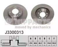 Nipparts J3300313 Brake disc Nipparts J3300313 Brake disc