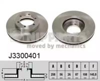 Nipparts J3300401 Brake disc
