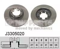 Nipparts J3305020 Brake disc