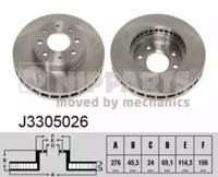 Nipparts J3305026 Brake disc