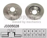 Nipparts J3305028 Brake disc