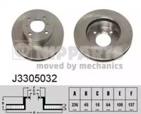 Nipparts J3305032 Диск гальмівний