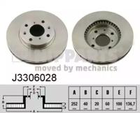 Nipparts J3306028 Brake disc